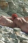 Lustful wifes getting loads of dick water on the beach