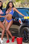 Brittany kelly and brandi kelly go wet and extreme at the car wash
