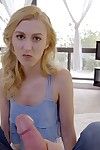 Alexa grace gets her stepbrother to help her out by sucking his