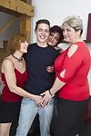 Three naughty housewives get from one lucky chap