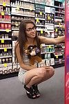 Sweet latina in the supermarket