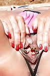 Over 40 UK MILF Lady Sarah revealing pierced upskirt gentile oputdoors