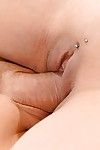 Buxom Euro chick with pierced nipples Sandra Milka riding man\'s face