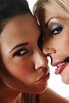 Well-stacked lesbians fascinating all the time other with their tongues and copulation toys