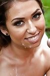 Melissa Moore gives Gonzo themed facefucking outdoors for facial ejaculation
