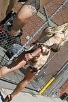 Milf Babe in ein Kurz Rock Shyla Stylez Ficken in öffentliche outdoor