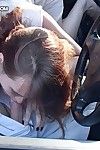 Ravishing teenage slut gives head and gets bonked in a public place