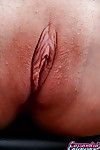 Buxom murky haired pornstar Cassandra Calogera toying shiny on top MILF uterus