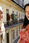 Hot pornstar lasses with Aletta Ocean get stripped to have sex
