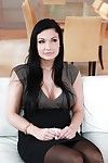Big titted pornstar Aletta Ocean is posing as mother gave birth and has wild sex