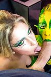 Freaky Cosplay pumas eva Parcker e Tiffany Boneca Tomando anal Caralho