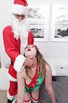 Christmas angel Lizzie Bell has intercourse with perverted long-dicked Santa - PornPics.com