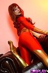 Jean Grigio il Nero Phoenix xmen cosplay Con Sophie Parker