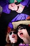 những Joker cosplay nhóm ba với Jessica Jensen và Tina Kay