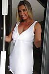 Titsy MILF babe Krissy Lynn changes her outfits and positions in underware