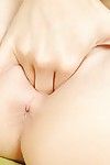 Elegant babe Michelle Moist masturbating slit with a dildo