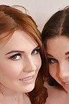 Euro teen dykes Timea Bela and Diana Dolce fuck always other with strapon