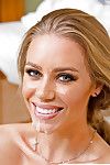 Nicole Aniston gettingan waste massage and gives a damp blowjob in the voyeur