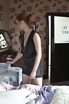 röntgenci çekim bu Kız Yapma onu Yatak bükme üzerinde gösterilen bölünme downshirt