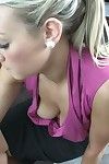Closeup downshirt cleavage porn