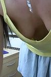 Downshirt cleavage shots