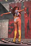 Bigtitted 3d Stripper baring su golosinas El baile :Por: el Polo