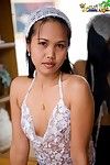 Asian teen fantasy Lily caresses her tiny budding breasts