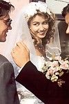 Wife dualistic screwed at wedding in retro porn view
