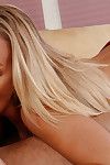 Hot blonde with large breasts has hot fucking with her neighbor.