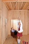 Clothed golden-haired schoolgirl is drugged and forced into hardcore BDSM sex
