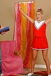 Concupiscent cheerleader with big tits Megan Liking gets fucked at her audition