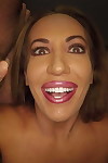 Rihelle acquires her holes plunged in a gangbang before she sucks them off