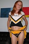 Amateur ginger cheerleader
