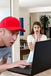 Alice gets ass fucked by the cable guy