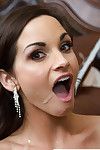 Hot wife Ashley Sinclair enjoying cum on face as her big titties are caressed