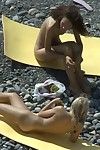 hot Fee verführt ein junge lesbo Braun Haar bei die Strand