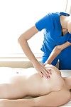 Hot girl-on-girl massage photos featuring Natalia Starr and Jelena Jensen