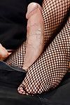 Blonde wife Trisha Parks gives and receives orall-service games in fishnet stockings