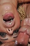 Nasty pornstar whores are deepthroating a snake and eating goo