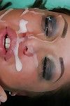Angelica Heart gets a facial cum flow later on torturing and hardcore fucking