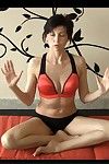 elastyczny joga instruktorzy pokaż u postawy w w Nagie