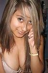 Atractivo latina playgirl muestra off su se encogió sexy Cuerpo