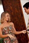 Ravishing blonde Nicole Aniston gives a blowjob and gets fucked