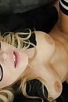 Hot blond Staci Carr sucking vast dick until cum drips from mouth