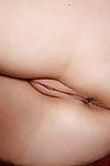 Grown blonde Zoey Tyler exposing shaved slit for close ups