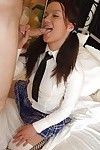 hardcore brunette hair schoolgirl Ofelya is a cock sucking coupled with anal admirer