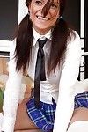 hardcore brunette hair schoolgirl Ofelya is a cock sucking coupled with anal admirer