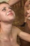 Cute teen receives fucked in every holes by group of kinky guys