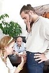 Office teenager Lolly Moon was screwed in her anal and mouth!
