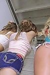 These inferior sluts got the gang started in their car, and got even wilder at dudes place. They put on an X-rated command over a fan, then dropped their hot pants to enjoy a filthy foursome, and got fucked hard by the hot guys they were chilling with.